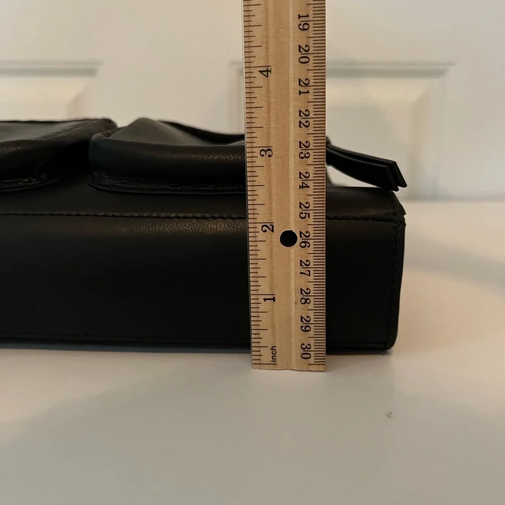 Lucky Brand Crossbody Leather Bag Black - Picture 8 of 9